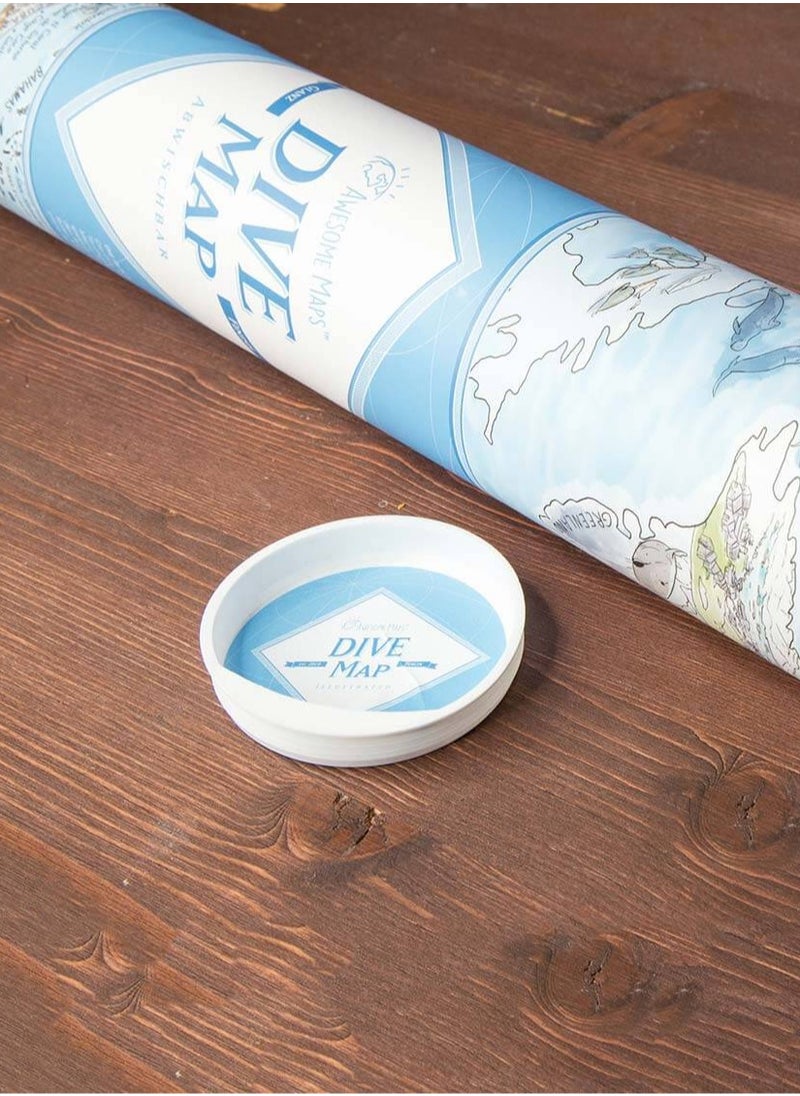 Awesome Maps Awesome Maps - Dive Map Poster - 97.5x56cm  - Image 3