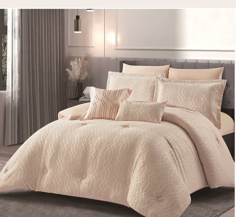 Horse Plain embroidered bedspread for two people, 8 pieces - Image 1