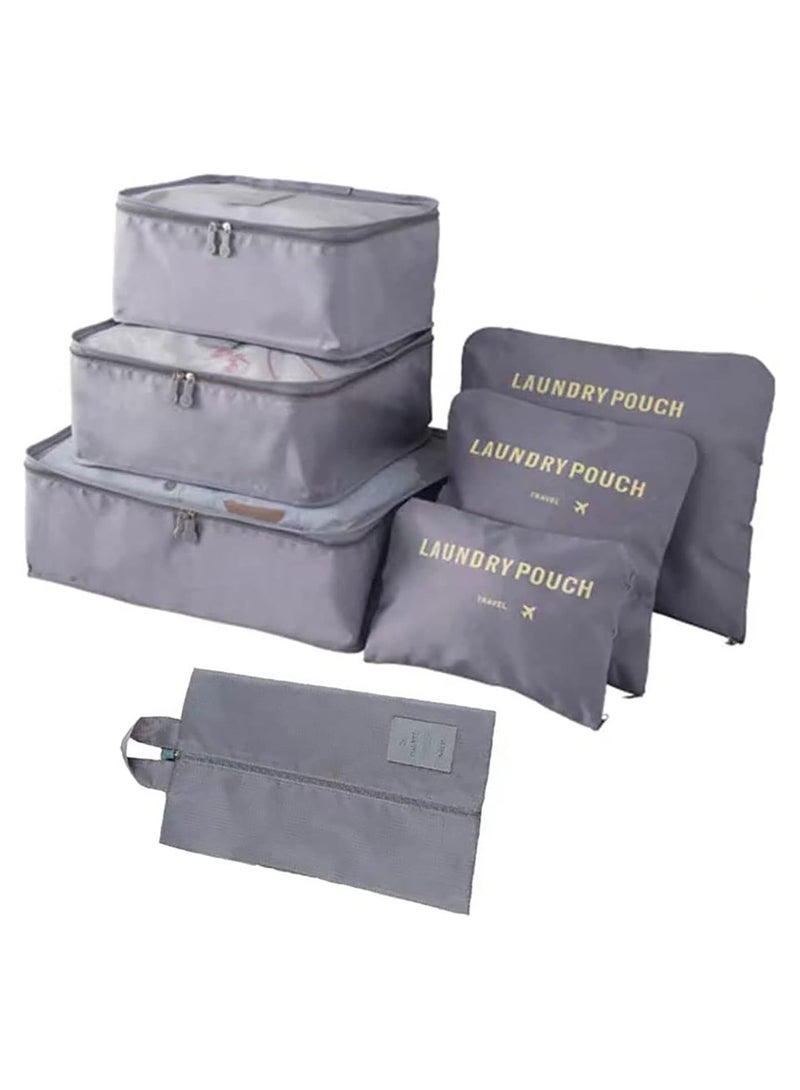 BLOOMING TIME Luggage Organizer Laundry Bags Grey - Image 1
