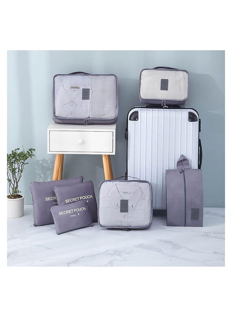 BLOOMING TIME Luggage Organizer Laundry Bags Grey - Image 4