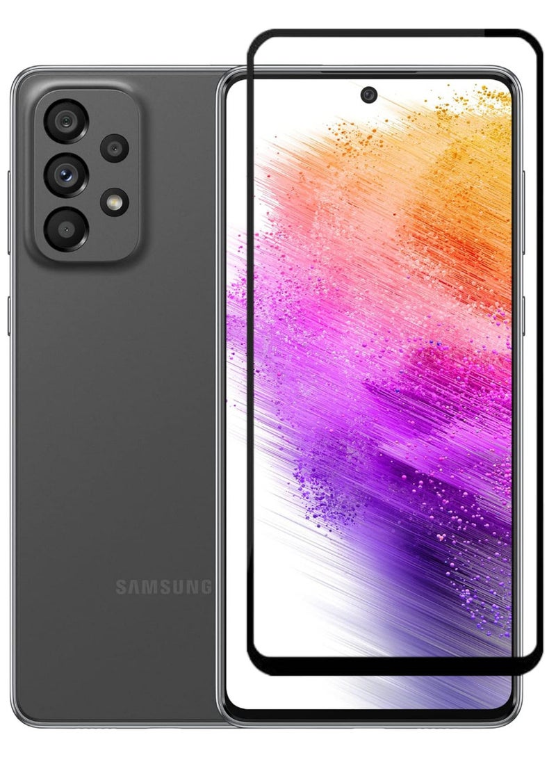 RAYON Tempered Glass Screen Protector 5D Designed For Samsung Galaxy A73 5G Full Screen Coverage And Bubble Free - Image 1