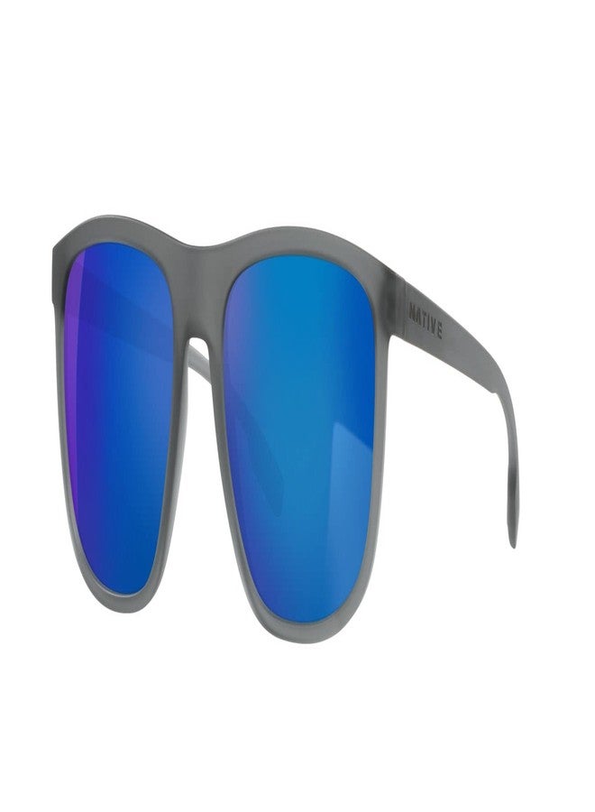 Native Eyewear Mesa Sunglasses, Matte Smoke Crystal/Polarized Blue Reflex, 57 mm - Image 2