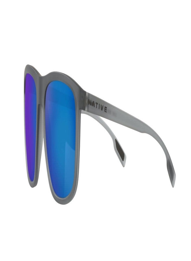 Native Eyewear Mesa Sunglasses, Matte Smoke Crystal/Polarized Blue Reflex, 57 mm - Image 3