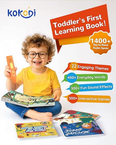 KOKODI Talking Pen Books Sets Autism Sensory Games Interactive Audio Sound Books Kids Learning Electronic Toys for Toddlers Kids Early Educational Gifts Birthday Gifts for Boys Girls Age 2 3 4 5 - Image 5