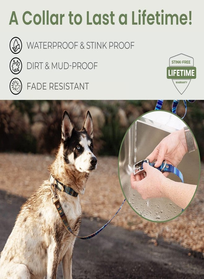 rubyloo Waterproof Dog Collar for Rain, Snow or Swim – Quick-Dry, Stink-Proof & Dirt-Proof – Washable, Easy to Clean & Odorless – Soft & Durable– Rust-Proof Metal Buckle for Medium & Large Dogs - Teal-L 1" - Image 3