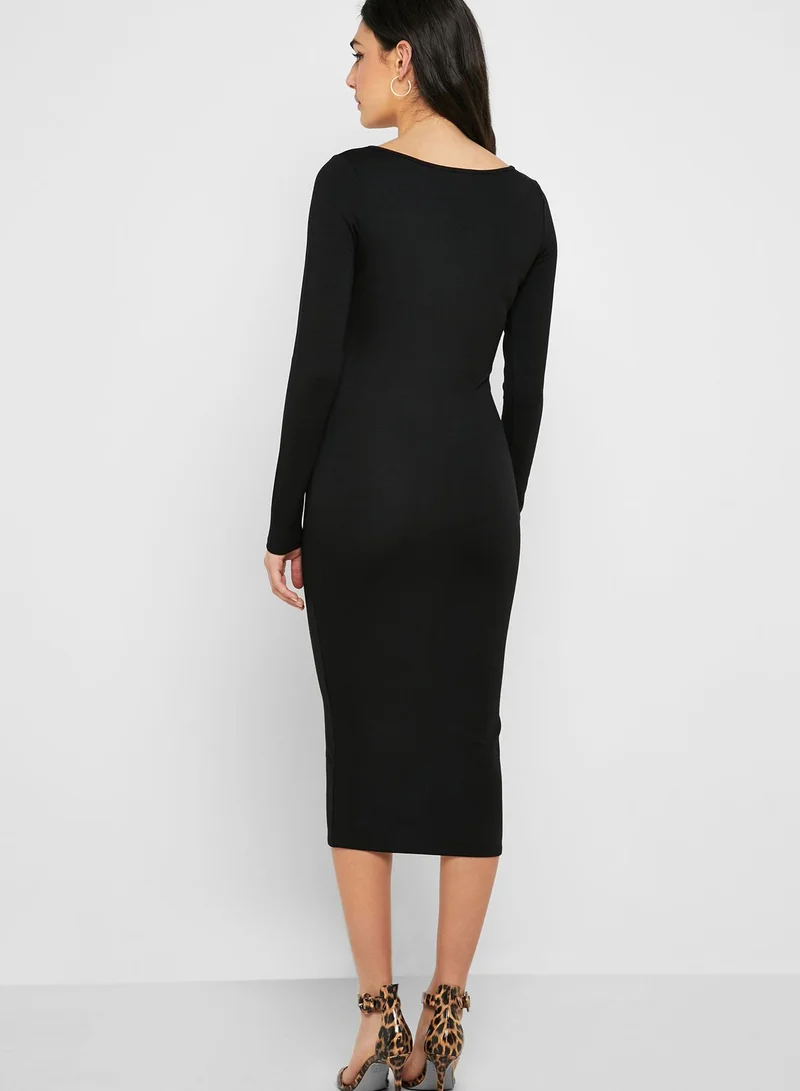 FOREVER 21 Long Sleeve Bodycon Dress