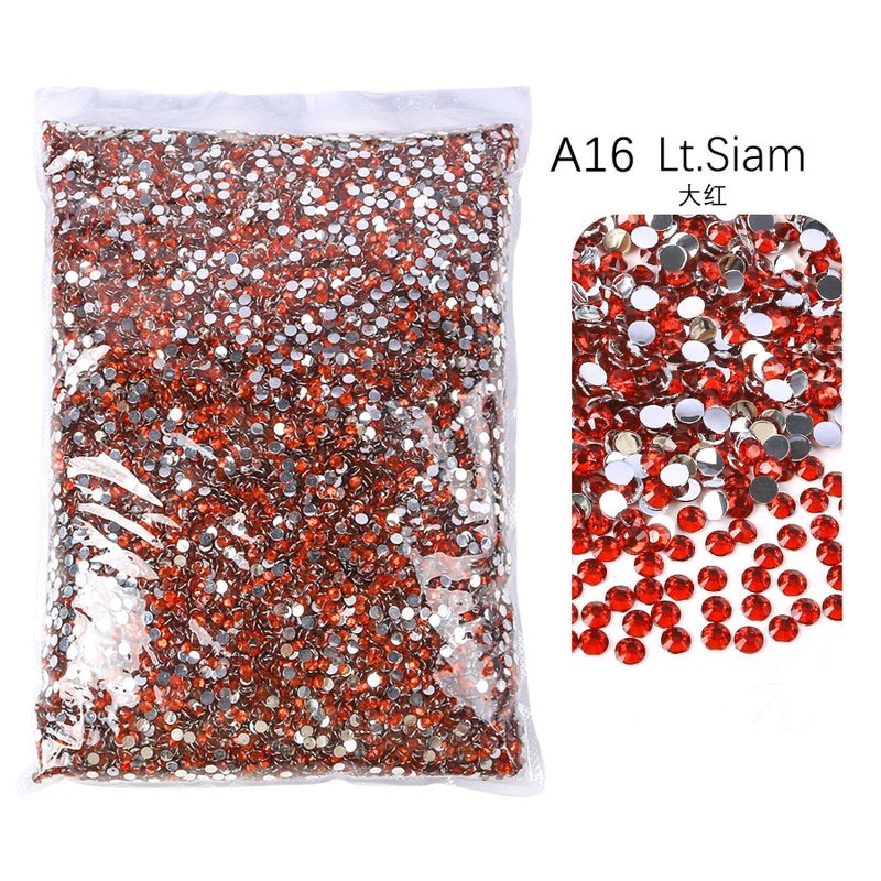 Selling Semi-Circle Resin Diamond Fantasy Jelly Ab Color Nail Diamond Mobile Phone Case Violent Bear Sticker Diamond Diy Accessories - Image 1