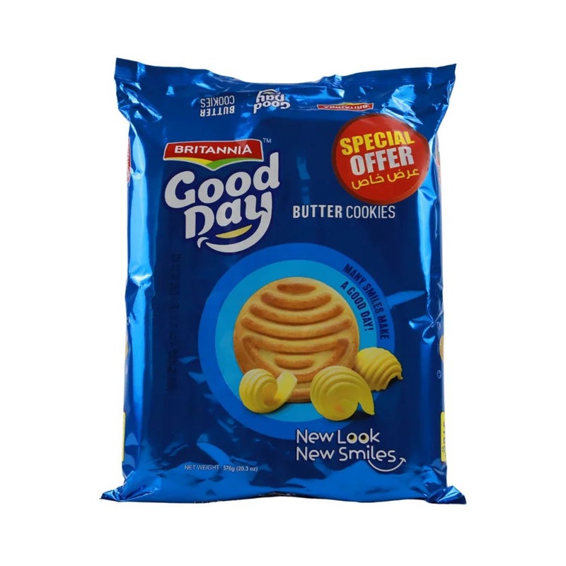 Britannia Good Day Butter Cookies With Butter, Special Offer Pack- 576gms - Image 1
