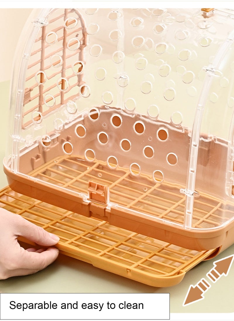 Kidle Portable Bird Cage Bird Carrier Bag Bird Travel Cage Walk Birds Portable Takeout Cages Bird Travel Carrier Breathable Lightweight Parrot Bird Cage  - Image 5