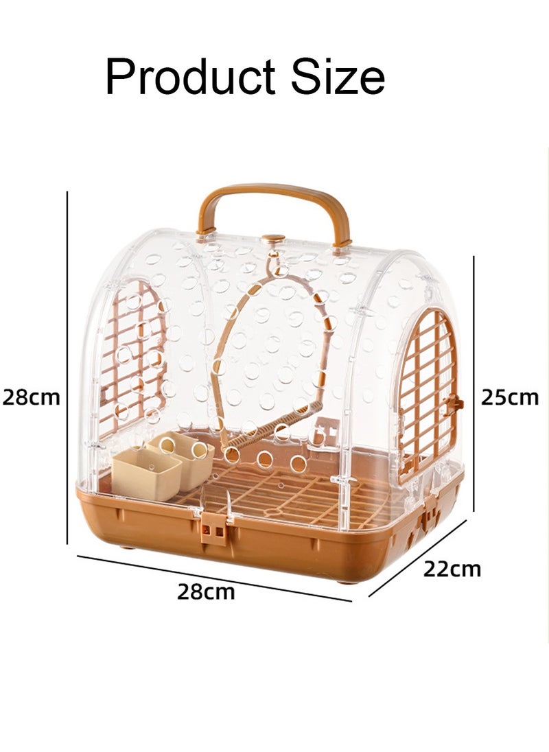 Kidle Portable Bird Cage Bird Carrier Bag Bird Travel Cage Walk Birds Portable Takeout Cages Bird Travel Carrier Breathable Lightweight Parrot Bird Cage  - Image 2