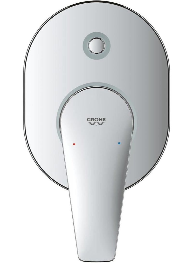 GROHE BauEdge Single Lever Bath Shower Mixer 29039001 | Chrome Finish | Wall Mounted Bathroom Mixer Tap | Smooth Water Control | Durable Design - Image 2