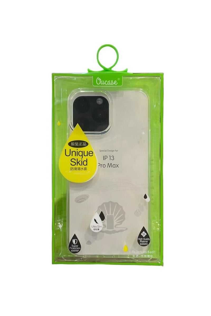 أوكيس جراب شفاف OUCASE لموبايل iPhone 13 Pro Max | تصميم نحيف ومميز | مسكة ضد الانزلاق | حماية من الصدمات والخدوش - Image 2