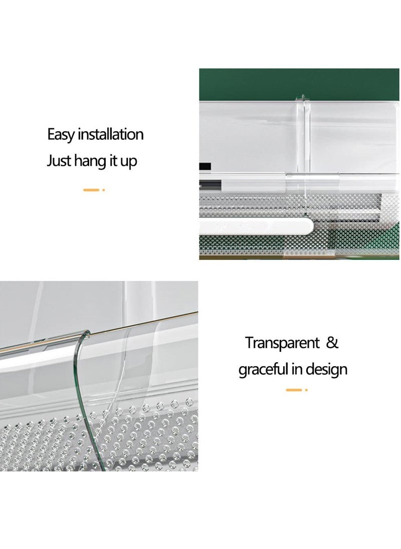 Beauenty MAILOOQE Adjustable Air Deflector PET Air Conditioning Windshield Confinement Infant Anti-Straight Blowing Wind-Guiding Hood Anti-wind Shield Baffle Windshield for Home (Transparent)  - Image 5