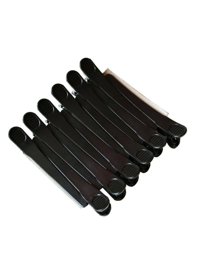 Toni & Guy - 12 Piece Soft-Touch Sectioning Clips Black 35grams - Image 1