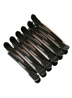 12 Piece Soft-Touch Sectioning Clips Black 35grams