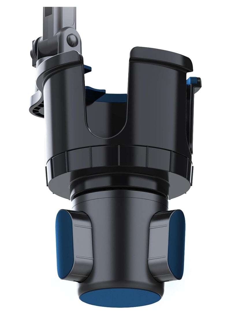AROAQ 3-in-1 Adjustable Cup Holder Mount for Tablets and Smartphones, Expandable Beverage Base, Long Arm 360° Rotatable Stand for 11.94-33.02 cm Devices, ABS Material, Universal Fit for Vehicle Use - Image 4