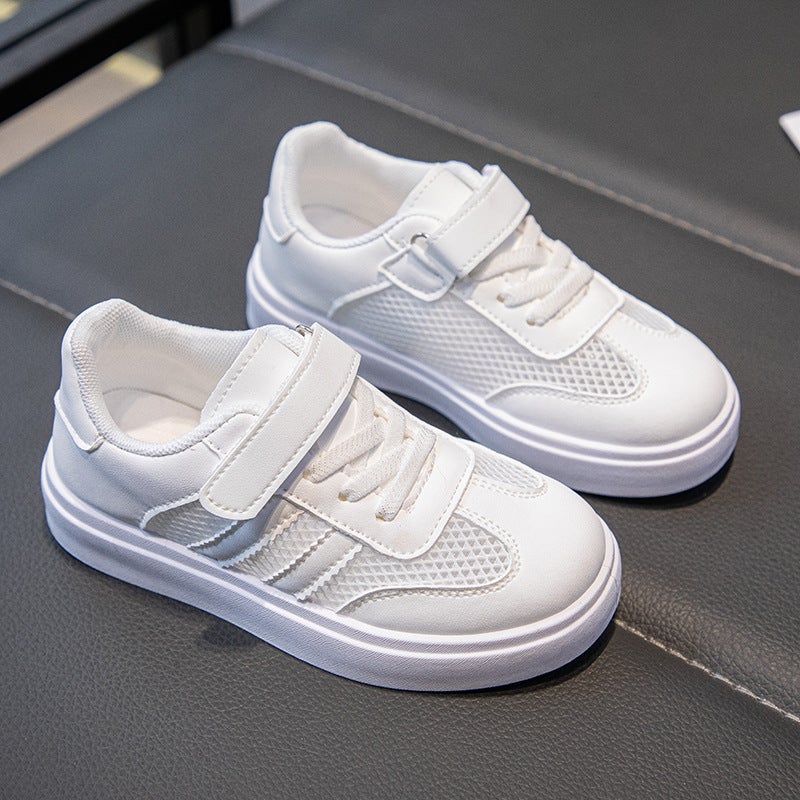 Children'S White Shoes Boys And Girls Sneakers Ins Breathable Shoes For Students All-Match Soft-Soled Sneakers - Image 5