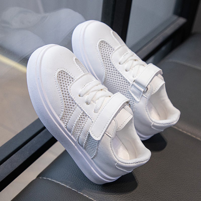 Children'S White Shoes Boys And Girls Sneakers Ins Breathable Shoes For Students All-Match Soft-Soled Sneakers - Image 3