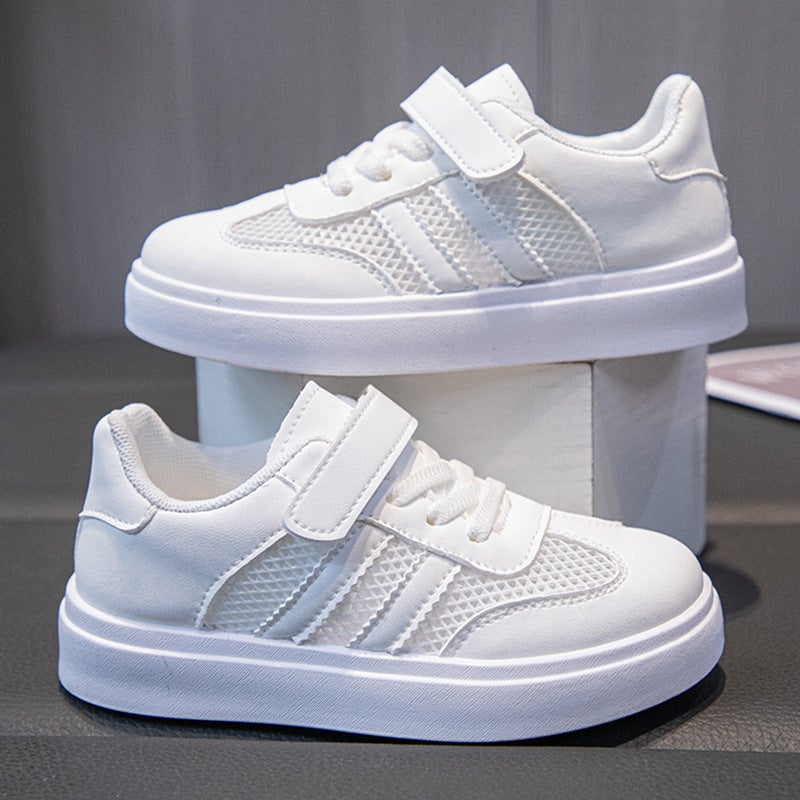 Children'S White Shoes Boys And Girls Sneakers Ins Breathable Shoes For Students All-Match Soft-Soled Sneakers - Image 2