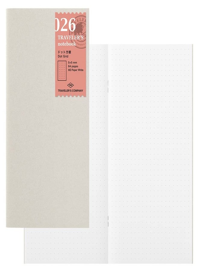 DESIGNPHIL 14400006 Traveler's Notebook, Refill, Dot Squared, 3 Pack, Regular Size - Image 1