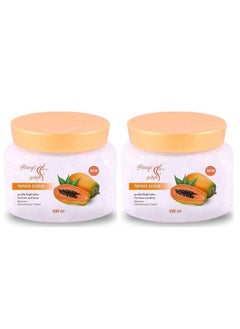 2 PIECE Scrubbing cream for face and body with papaya