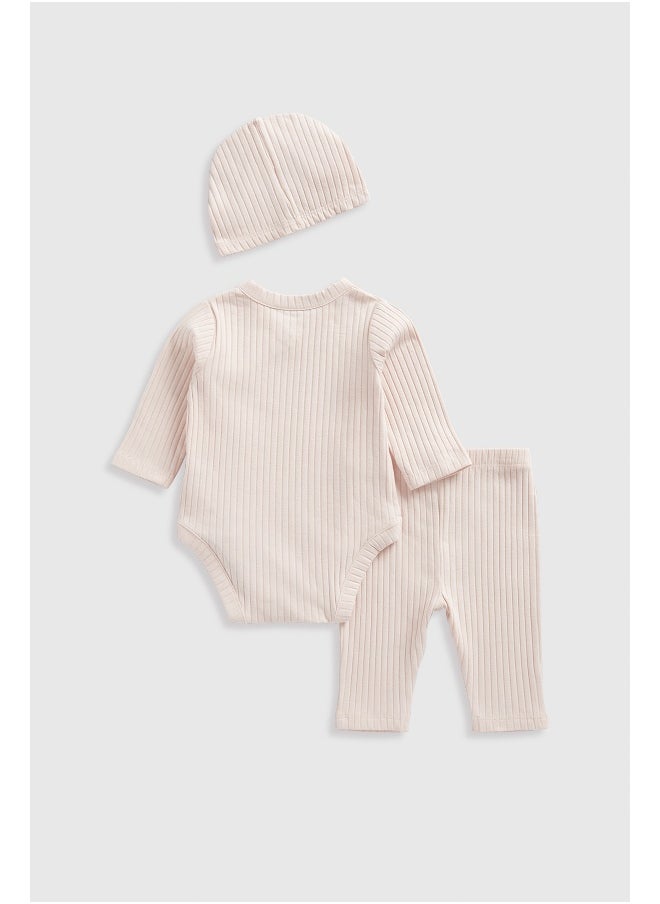 mothercare Pink 3-Piece Outfit Set  - Image 2