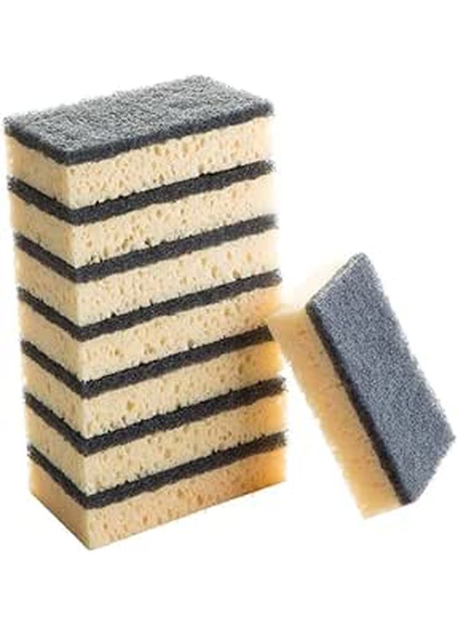 Heavy Duty Double Sided Non Scratch Cleaning Sponge 16 Pack Black for Kitchen Bathroom - Image 1