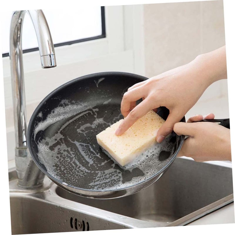 Heavy Duty Double Sided Non Scratch Cleaning Sponge 16 Pack Black for Kitchen Bathroom - Image 3