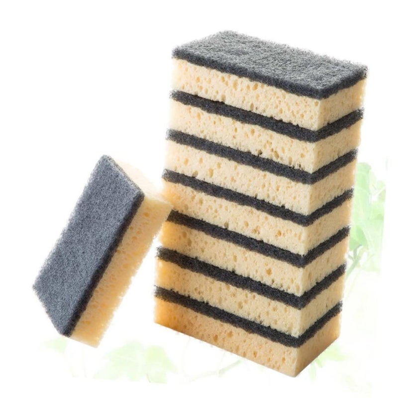 Heavy Duty Double Sided Non Scratch Cleaning Sponge 16 Pack Black for Kitchen Bathroom - Image 5