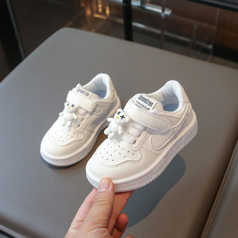 2025 New Boys And Girls Fashion Children'S Board Shoes Light Sports Korean-Style Red Happy Festive Casual Shoes - Image 1