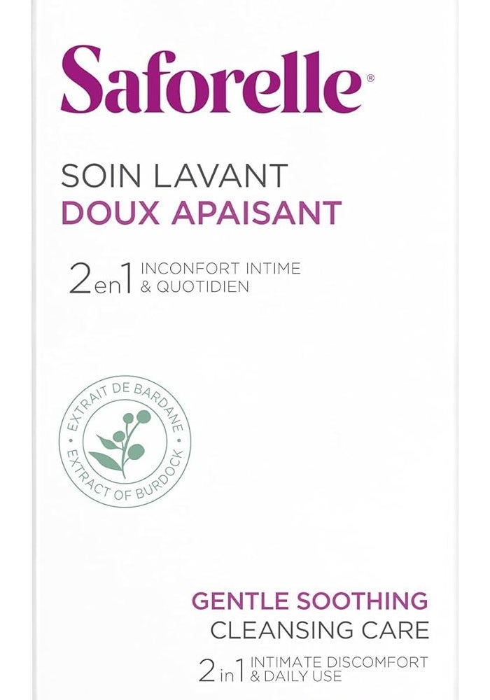 Saforelle Gentle Cleansing Care 500ml - Soothing Intimate Wash with Burdock Extract - Image 3