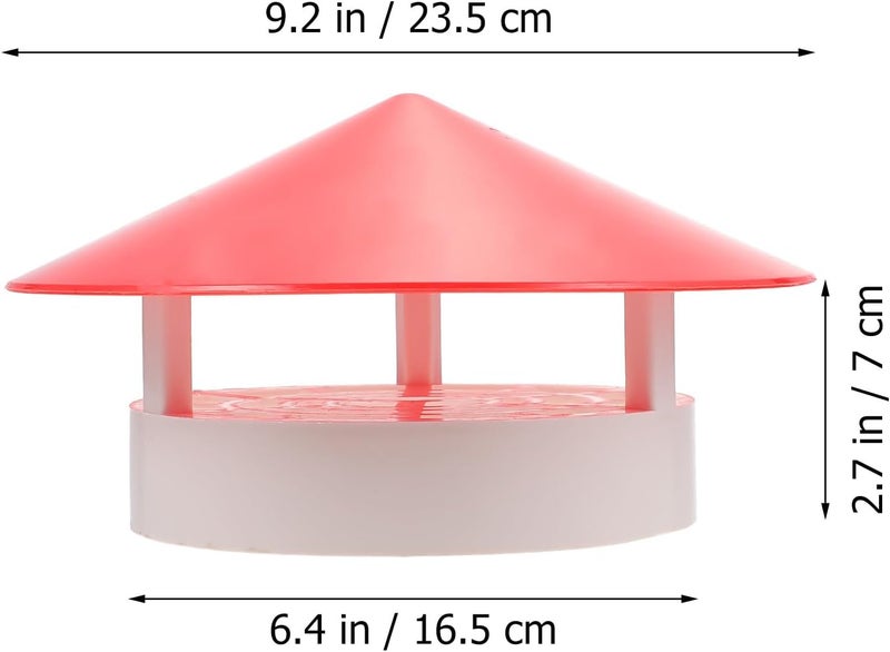 Chimney Rainproof Cap Smokestack Cover Umbrella Shape PVC Rainproof Vent Cover Roof Exhaust Pipe Flue Protection for Home Heating Fireplace - Image 2