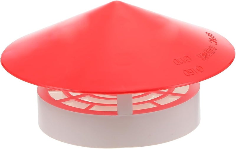 Chimney Rainproof Cap Smokestack Cover Umbrella Shape PVC Rainproof Vent Cover Roof Exhaust Pipe Flue Protection for Home Heating Fireplace - Image 1