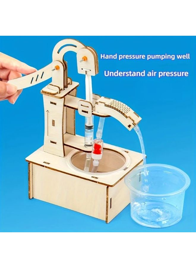 Manual Water Pump Science Experiment Kit 1 Set Educational Craft Project - Image 2