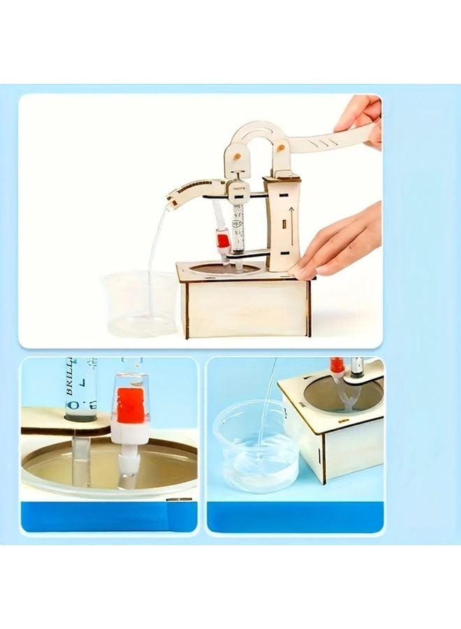 Manual Water Pump Science Experiment Kit 1 Set Educational Craft Project - Image 4