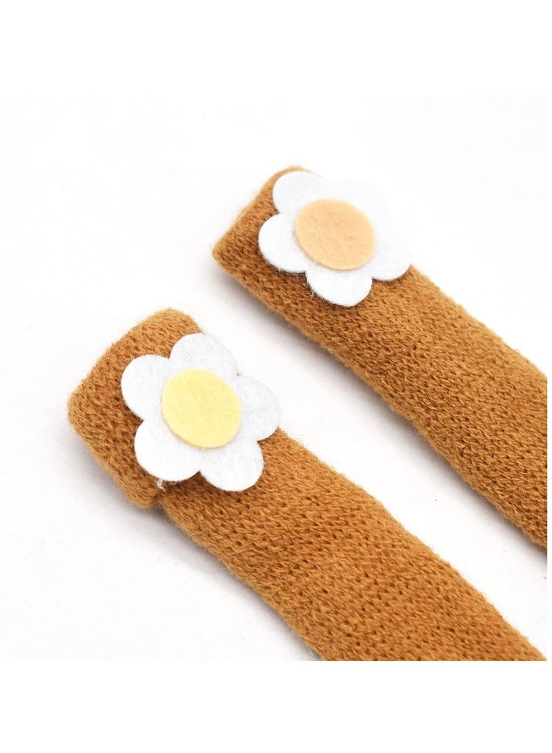 Chair Leg Socks, 24pcs Non Slip Feet Socks Covers Creative Caps Set Cute Knitted Furniture Pads Reliable Elastic Floor Protectors Boots for Home Restaurant School Office - Image 4
