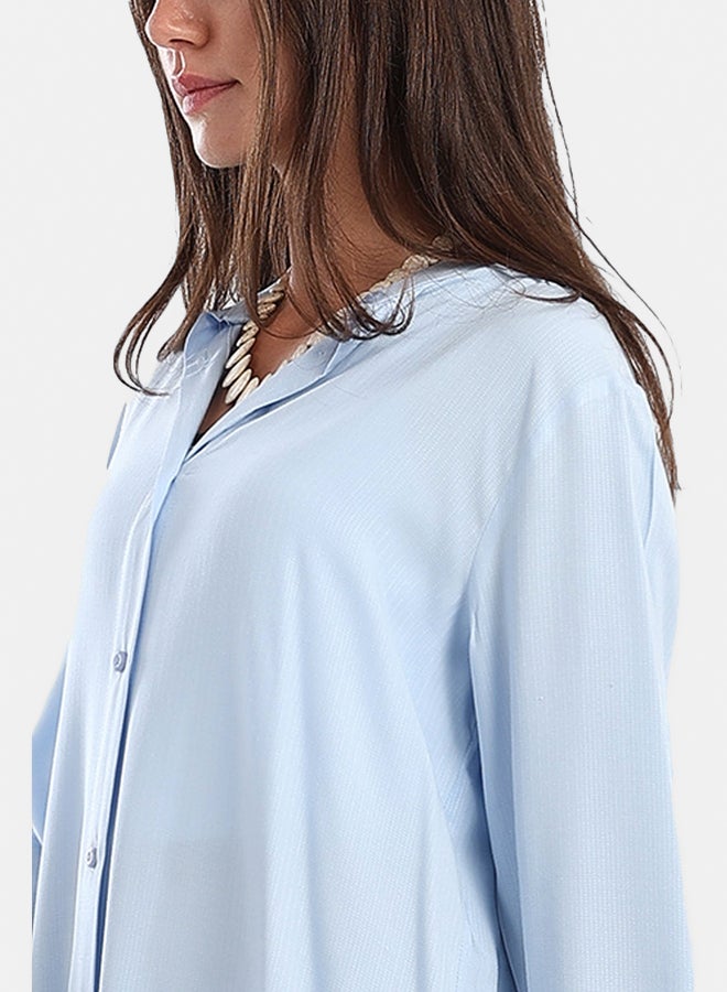 Carina Long Plain Shirt Dress - Image 3