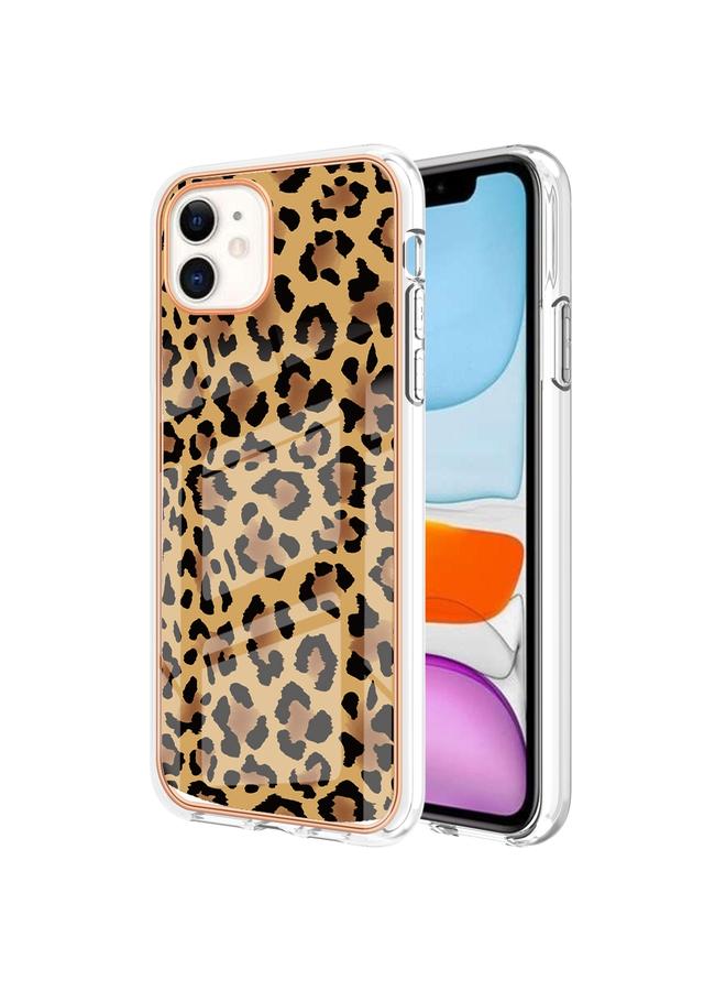 زبون جراب لهاتف iPhone 11 من الرخام الكهربائي IMD مزدوج الجوانب - Image 1