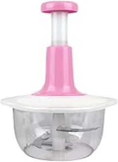 AIWANTO Vegetable food chopper,Handy Manual Chopper,Non-Electric Food Processor & blender with Stainless Steel Blades,Salad Spinner,Manual Food Processor,Vegetable Slicer and Dicer 
