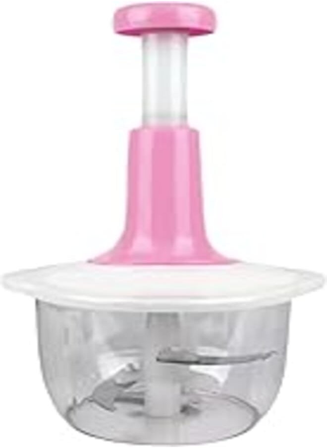 AIWANTO Vegetable food chopper,Handy Manual Chopper,Non-Electric Food Processor & blender with Stainless Steel Blades,Salad Spinner,Manual Food Processor,Vegetable Slicer and Dicer 
