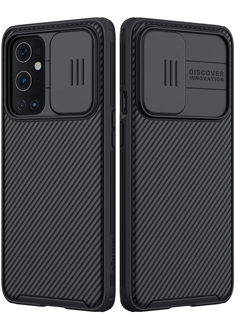 ELTRAZONE Nillkin Oneplus 9 Pro Case With Slide Camera Cover, Upgrate Camshield Pro Case With Camera Protection For Oneplus 9 Pro 2021 - Black - Image 1