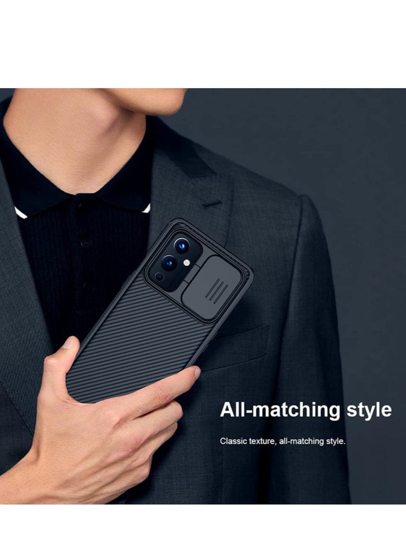 ELTRAZONE Nillkin Oneplus 9 Pro Case With Slide Camera Cover, Upgrate Camshield Pro Case With Camera Protection For Oneplus 9 Pro 2021 - Black - Image 2