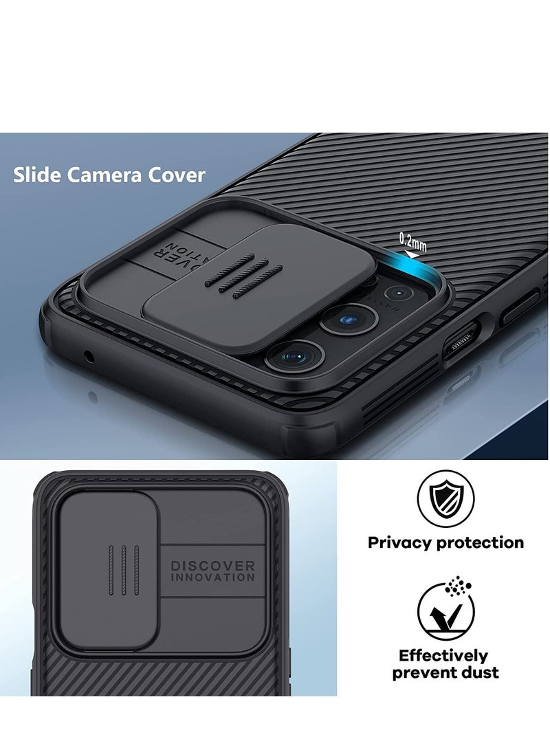 ELTRAZONE Nillkin Oneplus 9 Pro Case With Slide Camera Cover, Upgrate Camshield Pro Case With Camera Protection For Oneplus 9 Pro 2021 - Black - Image 3