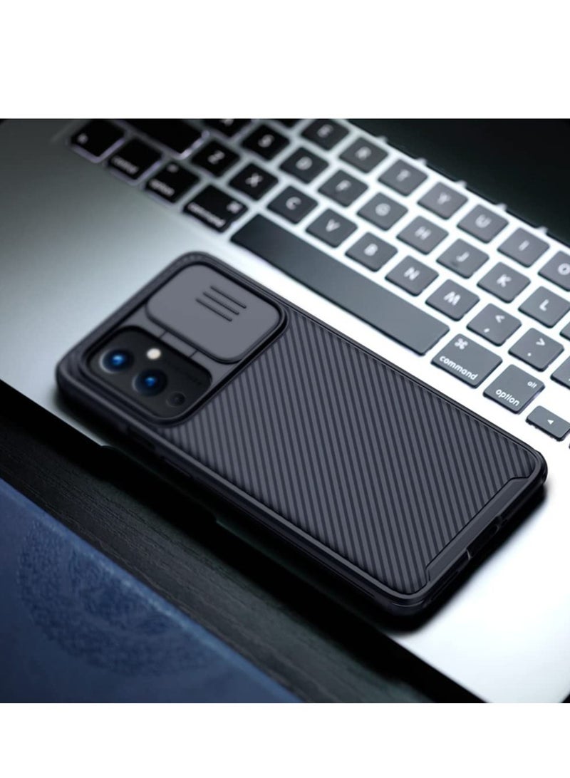 ELTRAZONE Nillkin Oneplus 9 Pro Case With Slide Camera Cover, Upgrate Camshield Pro Case With Camera Protection For Oneplus 9 Pro 2021 - Black - Image 4
