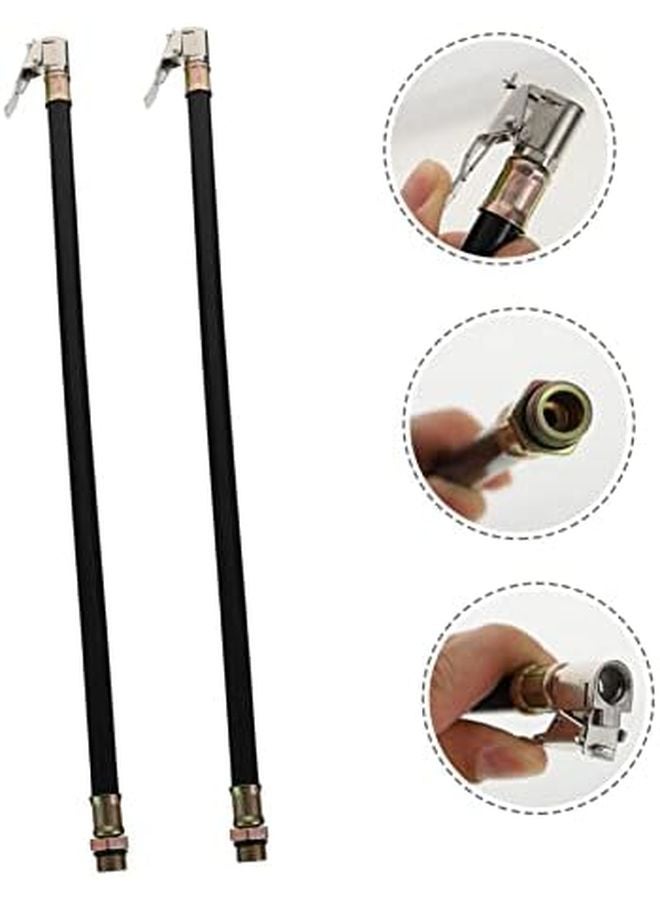VALICLUD 2pcs Flexible Air Hose Extension Tube for Car Motorcycle Tire Inflator - Image 4