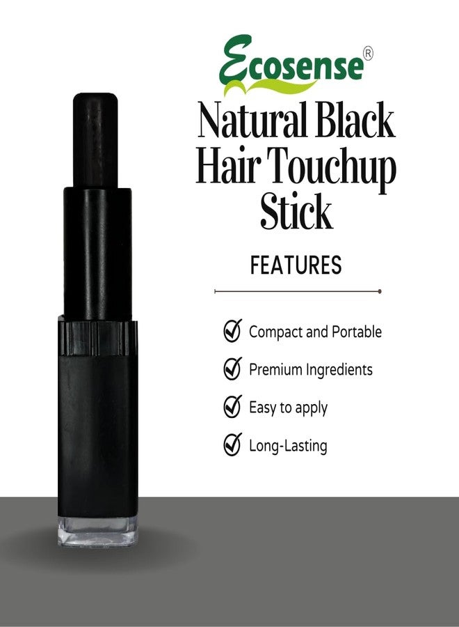 ECOSENSE Hair Colour Touch Up Stick for Men and Women | Dual Pack Black 4g | Easy and Quick Root Touch Up | Temporary Hair Colour | Natural Ingredients (Pack of 2) - Image 2