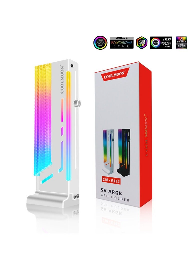 general Vertical graphics card bracket 5V god light synchronization ARGB jack illusion Graphics card support bracket