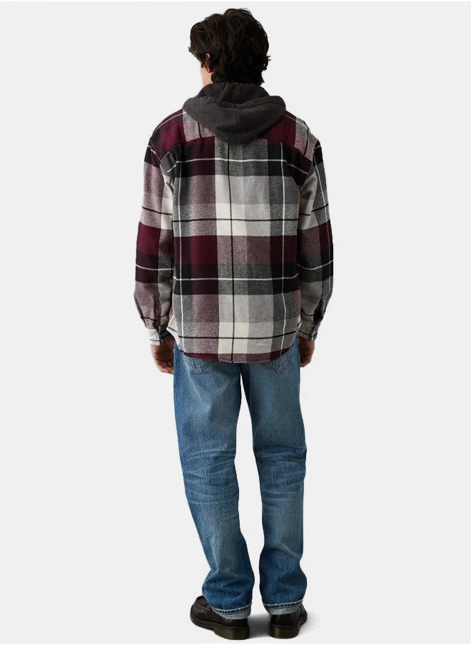 امريكان ايجل AE Super Soft Flannel Hoodie