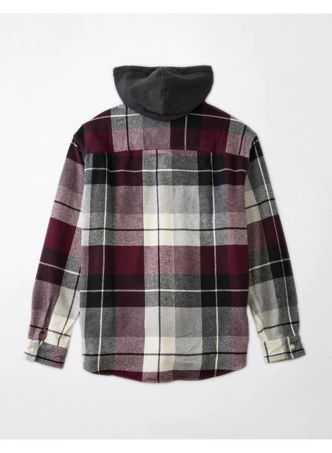 American Eagle AE Super Soft Flannel Hoodie