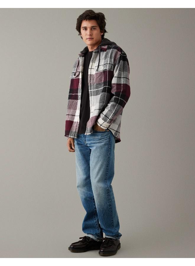American Eagle AE Super Soft Flannel Hoodie  - Image 5